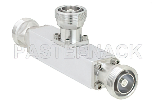 Low PIM 10 dB 7/16 DIN Unequal Tapper Optimized For Mobile Networks From 350 MHz to 5.85 GHz Rated to 300 Watts