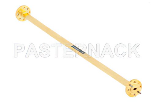 WR-15 Instrumentation Grade Straight Waveguide Section 9 Inch Length with UG-385/U Flange Operating from 50 GHz to 75 GHz