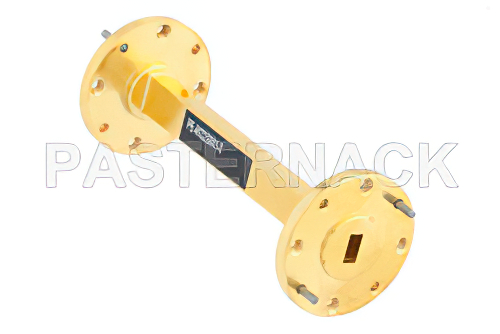 WR-22 Instrumentation Grade Straight Waveguide Section 3 Inch Length with UG-383/U Flange Operating from 33 GHz to 50 GHz