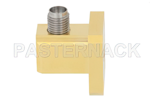 WR-28 UG-599/U Square Cover Flange to 2.92mm Female Waveguide to Coax Adapter Operating from 26.5 GHz to 40 GHz