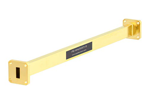 WR-42 Instrumentation Grade Straight Waveguide Section 9 Inch Length with UG-595/U Flange Operating from 18 GHz to 26.5 GHz