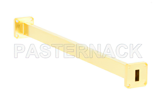 WR-42 Instrumentation Grade Straight Waveguide Section 9 Inch Length with UG-595/U Flange Operating from 18 GHz to 26.5 GHz