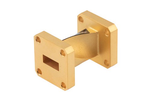 WR-42 90 Degree Waveguide Twist With a UG-595/U Flange Operating From 18 GHz to 26.5 GHz