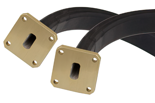 WR-51 Twistable Flexible Waveguide 12 Inch, Square Cover Flange Operating From 15 GHz to 22 GHz