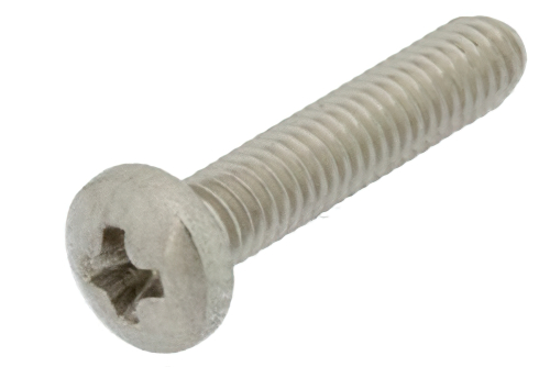 3-56 Stainless Steel Screw 0.5 Inch Long Phillips in 100 Each Packages