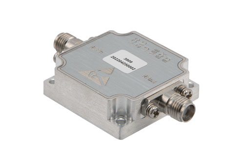 SPI PLL Frequency Synthesizer, 1 GHz - 6.4 GHz, 20 Hz Step, +15 dBm Pout, 100 MHz Reference, +4.75 Vdc and SMA output