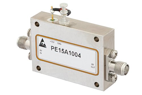 3 dB NF, 13 dBm Psat, 12 GHz to 18 GHz, Low Noise Amplifier, 38 dB Gain, SMA