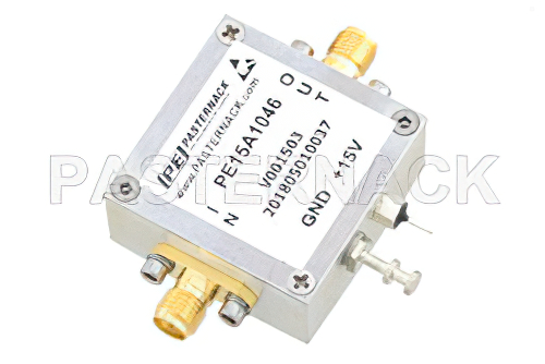 2.5 dB NF Low Noise Amplifier, Operating from 0.01 MHz to 500 MHz with 45 dB Gain, 11 dBm P1dB and SMA