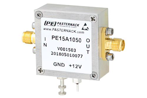 1 dB NF Low Noise Amplifier, Operating from 50 MHz to 1 GHz with 18 dB Gain, 16 dBm P1dB and SMA