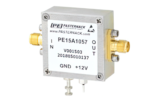 1 dB NF Low Noise Amplifier, Operating from 20 MHz to 1.5 GHz with 20 dB Gain, 17 dBm P1dB and SMA