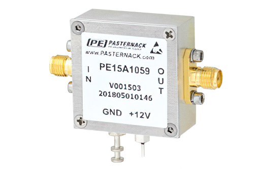 3.2 dB NF Low Noise Amplifier, Operating from 0.01 MHz to 2 GHz with 28 dB Gain, 13 dBm P1dB and SMA