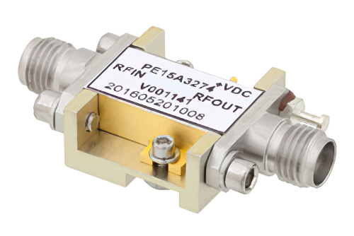 2.75 dB NF, 13.5 dBm P1dB, 17 GHz to 27 GHz, Low Noise Broadband Amplifier, 19 dB Gain, 2.92mm