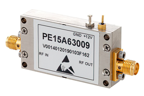 40 dB Gain, 1.2 dB NF, 10 dBm P1dB, 2.6 GHz to 3.1 GHz, Input Protected Low Noise Amplifier, SMA