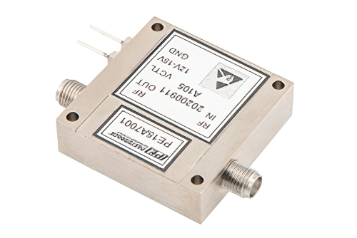 40 dB Variable Gain Amplifier, 15 dBm P1dB, 500 MHz to 2 GHz, 20 dB Gain Control, 4.5 dB NF, SMA