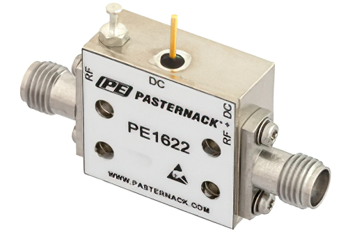 500 MHz to 40 GHz 2.92mm Bias Tee Rated to 1000 mA and 50 Volts DC