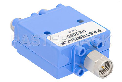 2 Way SMA Wilkinson Power Divider From 4 GHz to 8 GHz Rated at 10 Watts