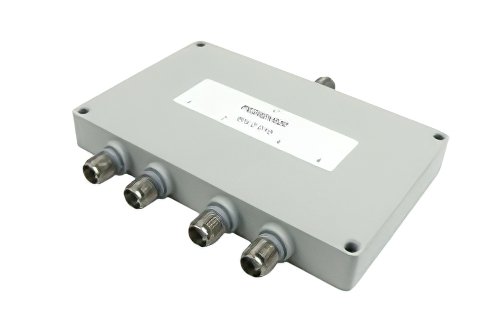 4 Way SMA Power Divider from 500 MHz to 1 GHz Rated at 30 Watts