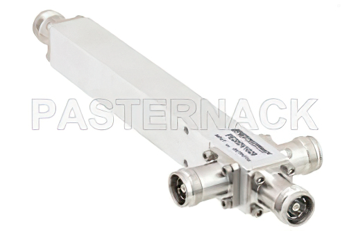 Low PIM 3 Way 4.3-10 Equal-Tapper High Power From 600 MHz to 2.7 GHz Rated at 300 Watts