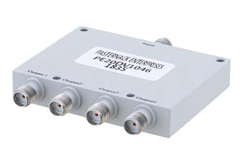 4 Way SMA Power Divider from 2 GHz to 4 GHz Rated at 30 Watts