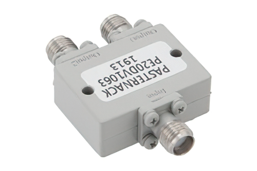 2 Way SMA Power Divider from 15 GHz to 26.5 GHz Rated at 20 Watts