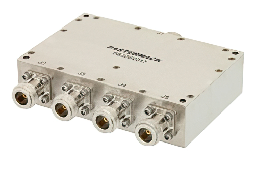 4 Way Broadband Combiner from 2 GHz to 6 GHz Type N
