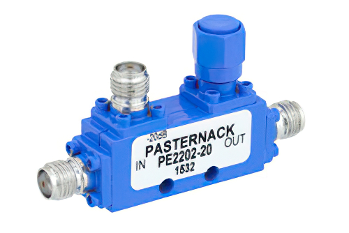 Directional 20 dB SMA Coupler From 2 GHz to 4 GHz Rated to 50 Watts