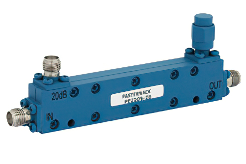 Directional 20 dB SMA Coupler From 1 GHz to 4 GHz Rated to 50 Watts