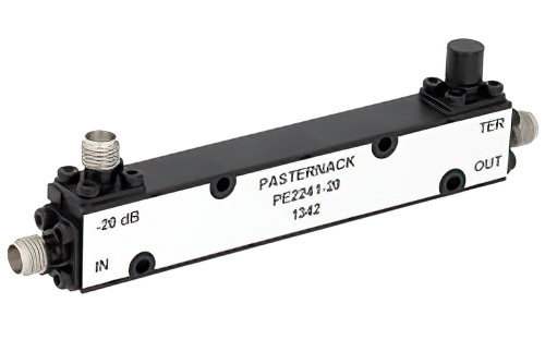 Directional 20 dB SMA Coupler From 800 MHz to 2.5 GHz Rated To 50 Watts