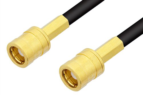 75 Ohm SMB Plug to 75 Ohm SMB Plug Cable Using 75 Ohm PE-B150 Coax