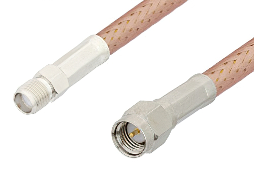 SMA Male to SMA Female Cable Using PE-P195 Coax, RoHS