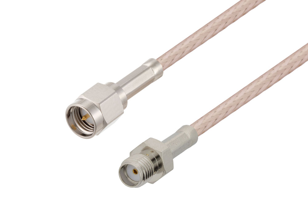 SMA Male to SMA Female Cable Using RG316-DS Coax, RoHS