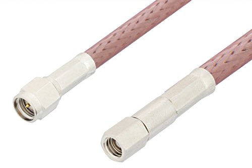 SMA Male to SMC Plug Cable Using RG142 Coax