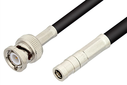 SMB Plug to BNC Male Cable Using RG58 Coax