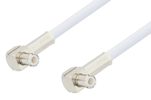 MCX Plug Right Angle to MCX Plug Right Angle Cable Using RG188 Coax