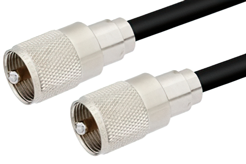 UHF Male to UHF Male Cable Using RG8X Coax