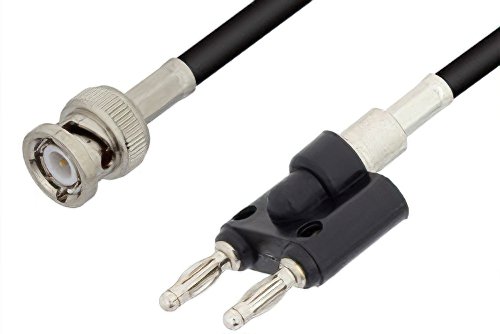 BNC Male to Banana Plug Cable Using RG223 Coax