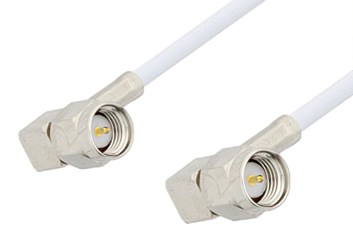 SMA Male Right Angle to SMA Male Right Angle Cable Using RG188-DS Coax