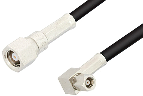 SMC Plug to SMC Plug Right Angle Cable Using RG174 Coax