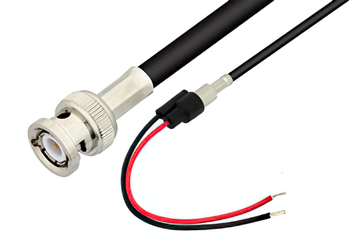 Cable coaxial RG59 Radiall, 75 Ω, con. A: Tipo F, Macho, con. B