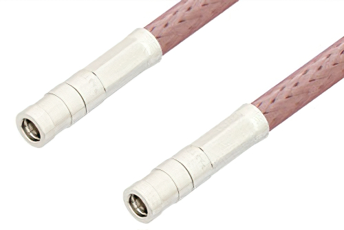 SMB Plug to SMB Plug Cable Using RG142 Coax, RoHS