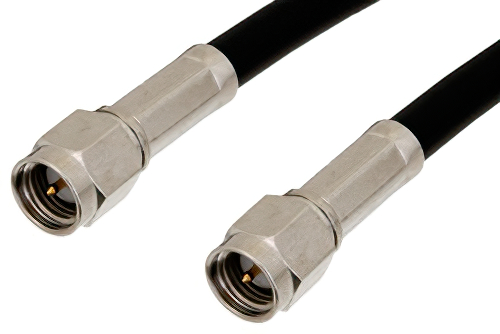 SMA Male to SMA Male Cable Using RG58 Coax, RoHS