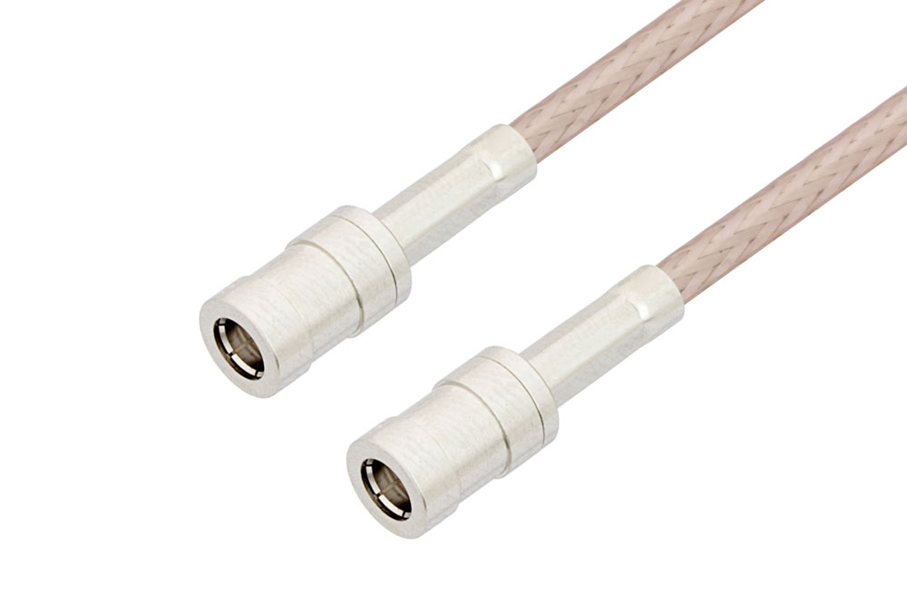 SMB Plug to SMB Plug Cable Using RG316-DS Coax, RoHS