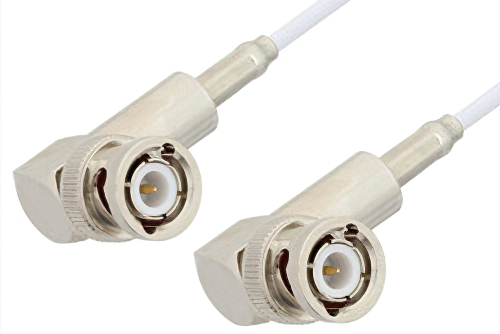 BNC Male Right Angle to BNC Male Right Angle Cable Using RG188-DS Coax