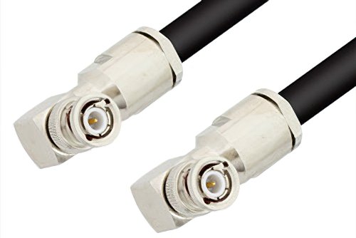 BNC Male Right Angle to BNC Male Right Angle Cable Using RG213 Coax