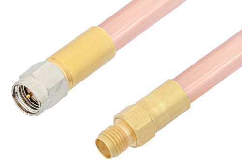 SMA Male to SMA Female Cable Using RG401 Coax, RoHS
