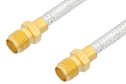 SMA Female to SMA Female Cable Using PE-SR402FL Coax