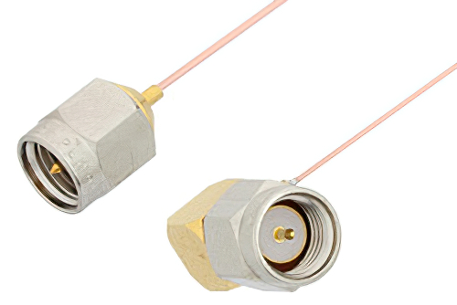 SMA Male to SMA Male Right Angle Cable Using PE-020SR Coax