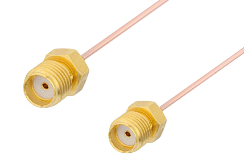 SMA Female to SMA Female Cable Using PE-034SR Coax