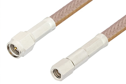 SMA Male to SMC Plug Cable Using RG400 Coax, RoHS