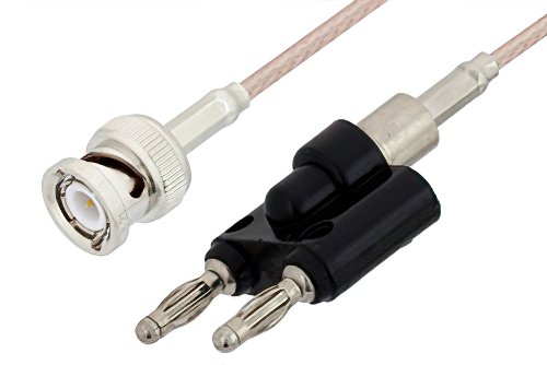 BNC Male to Banana Plug Cable Using RG316 Coax